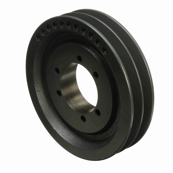 2 Groove Cast Iron Bushed Bore Multiple Sheave, 2B74SK